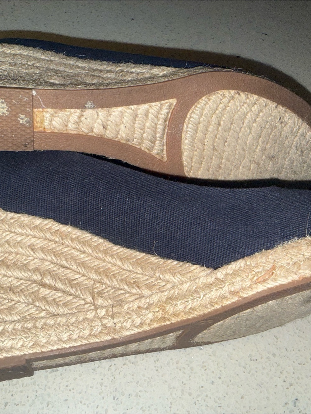 J. Crew Navy Canvas Seville Espadrille Pumps - Picture 7 of 14